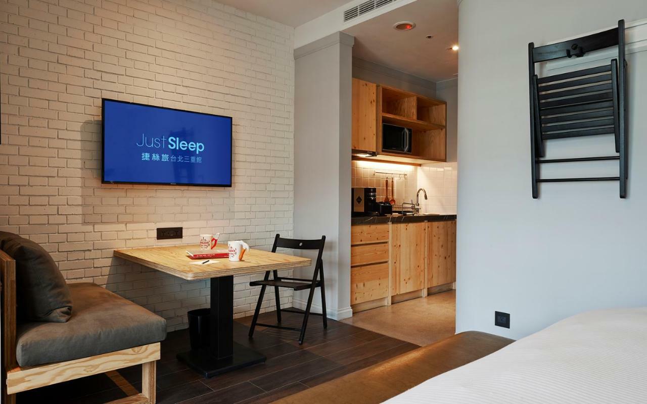Just Sleep - Sanchong Hotel Tajpej Kültér fotó